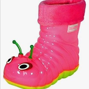 Waterproof Rain Boots for Little Girls, Size 6M US Toddler , 24CM.